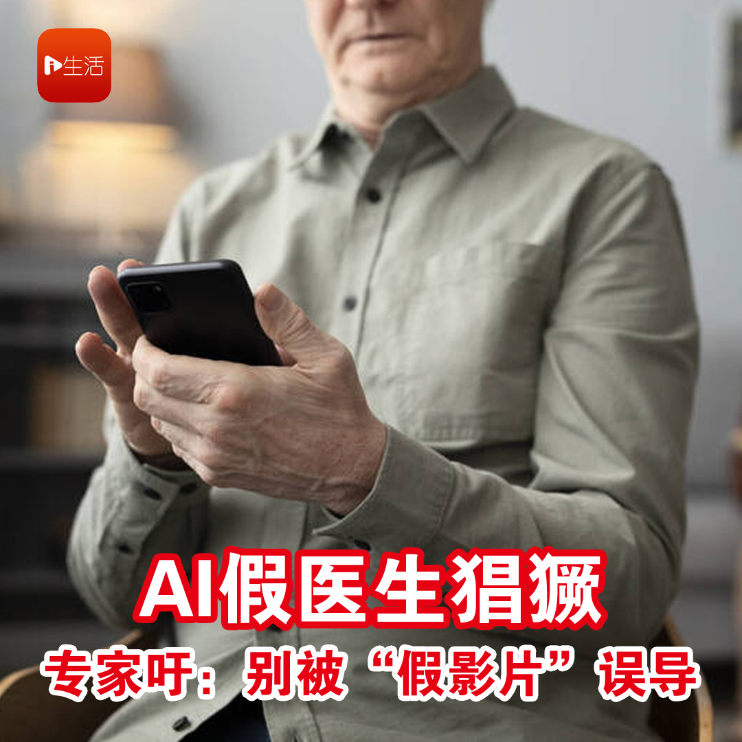 AI假医生猖獗 专家吁：别被“假影片”误导