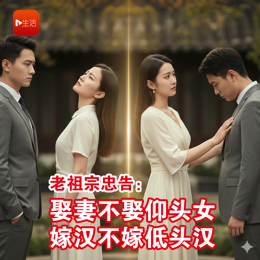 老祖宗忠告： 娶妻不娶仰头女 嫁汉不嫁低头汉