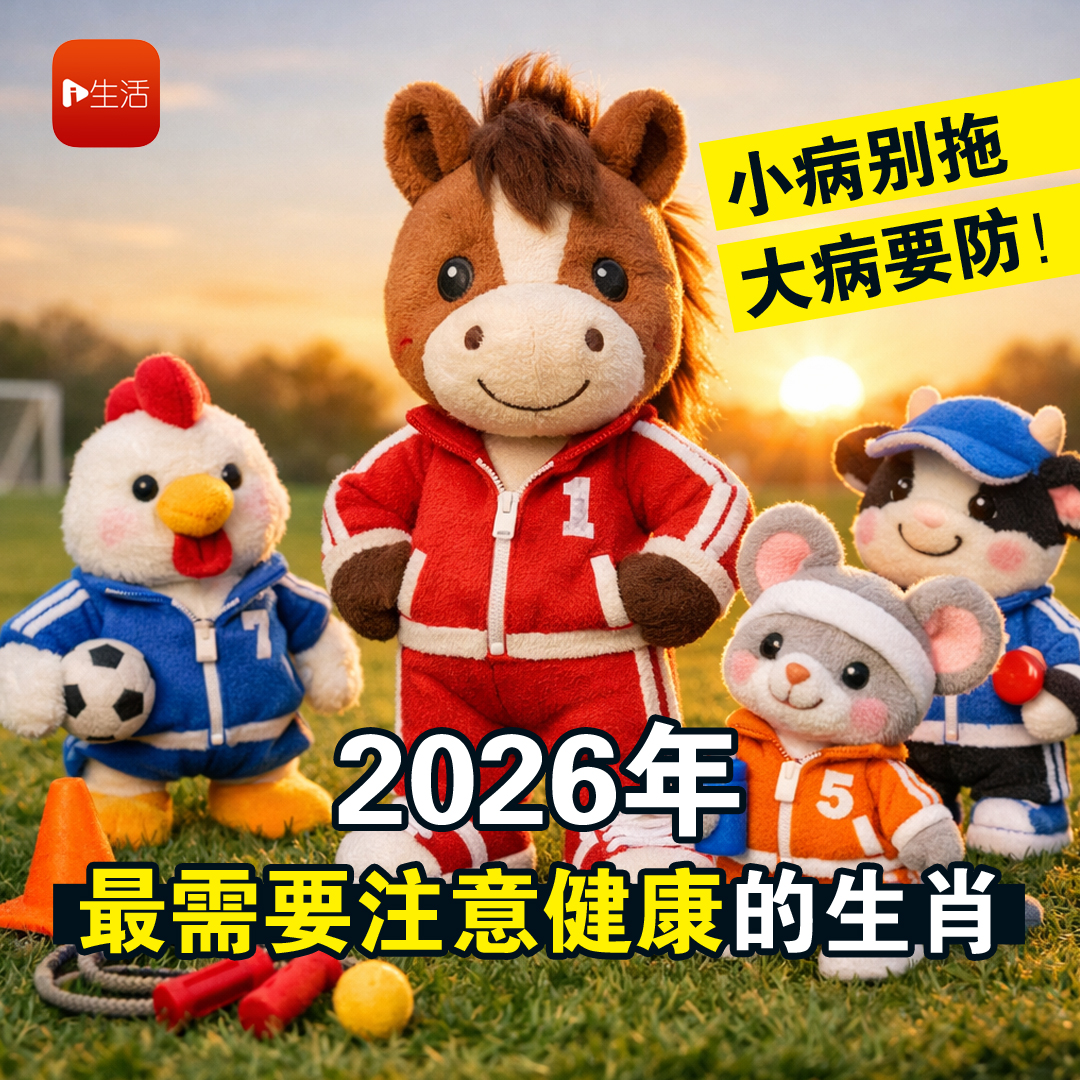 小病别拖、大病要防！ 2026年最需要注意健康的生肖