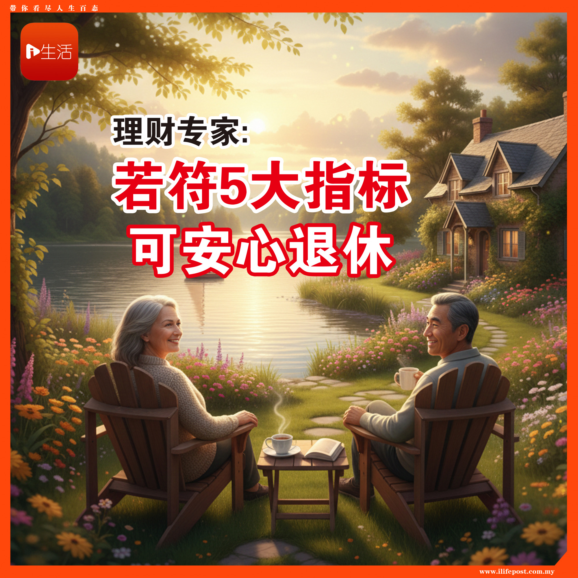 理财专家: 若符5大指标 可安心退休