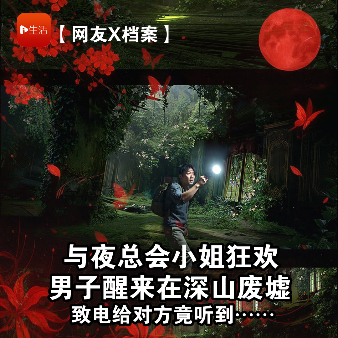 【网友X档案】与夜总会小姐狂欢　醒来竟在深山废墟　致电对方听到……
