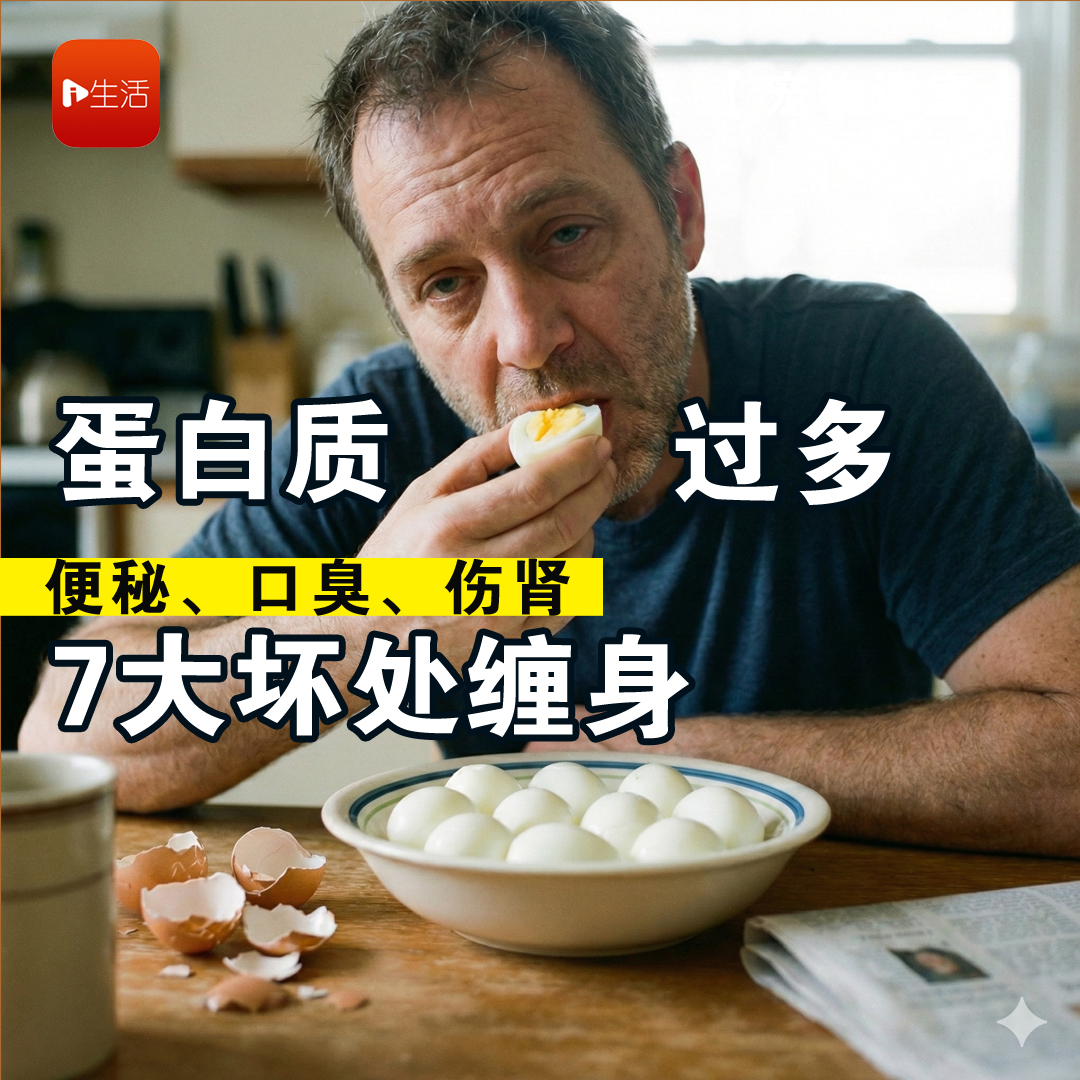 蛋白质过多 便秘、口臭、伤肾 7大坏处缠身