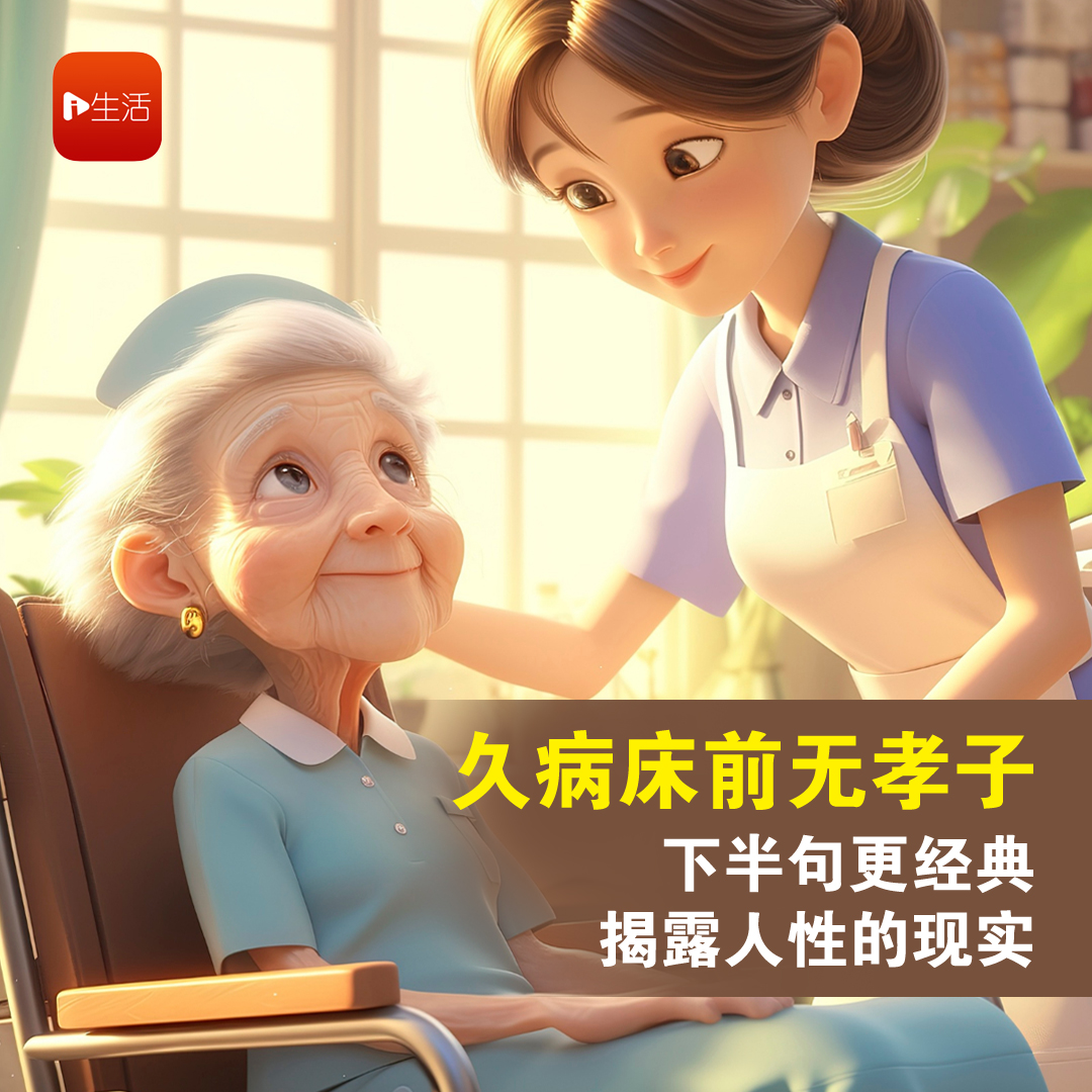 “久病床前无孝子”下半句更经典揭露人性的现实