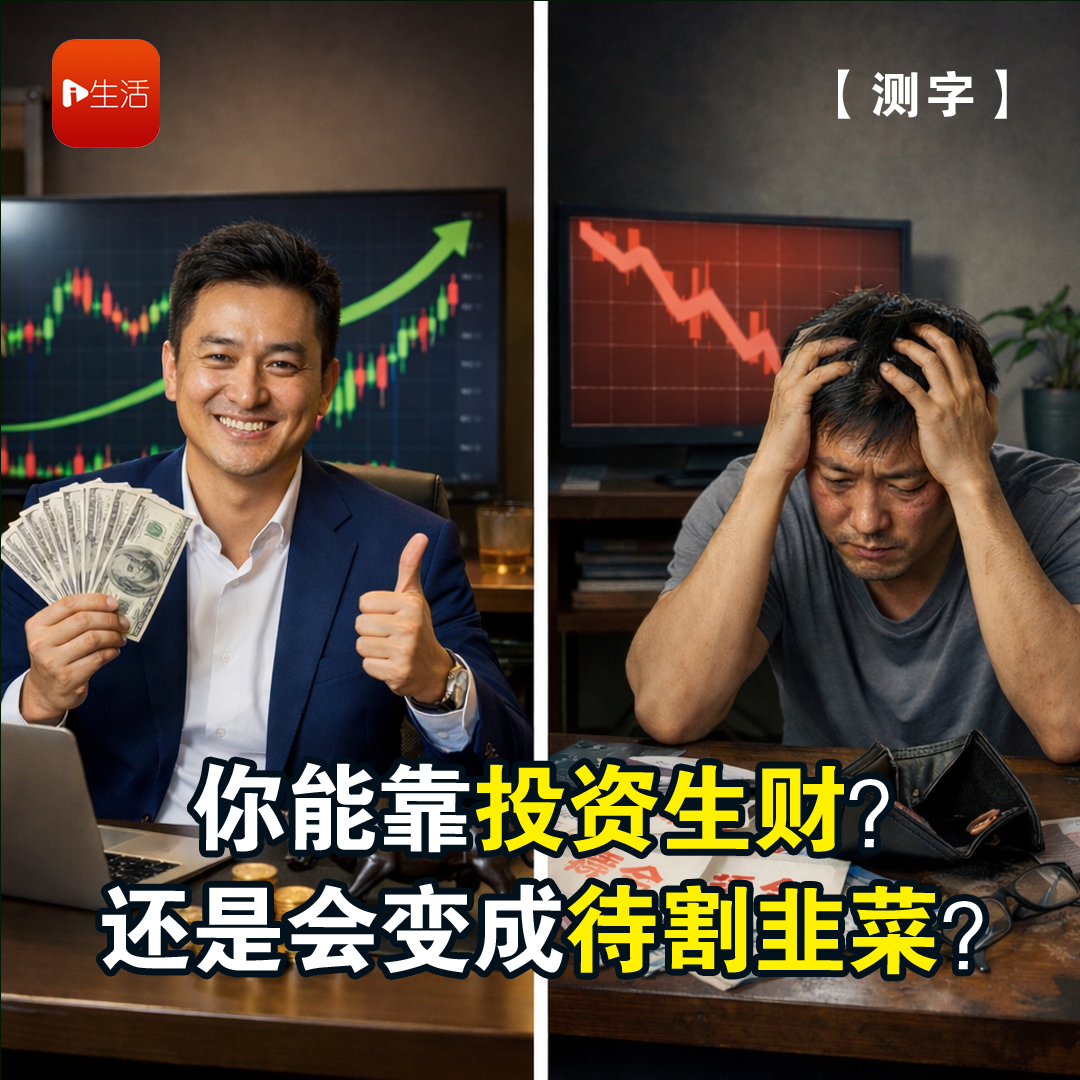 【测字】你能靠投资生财？还是会变成待割韭菜？