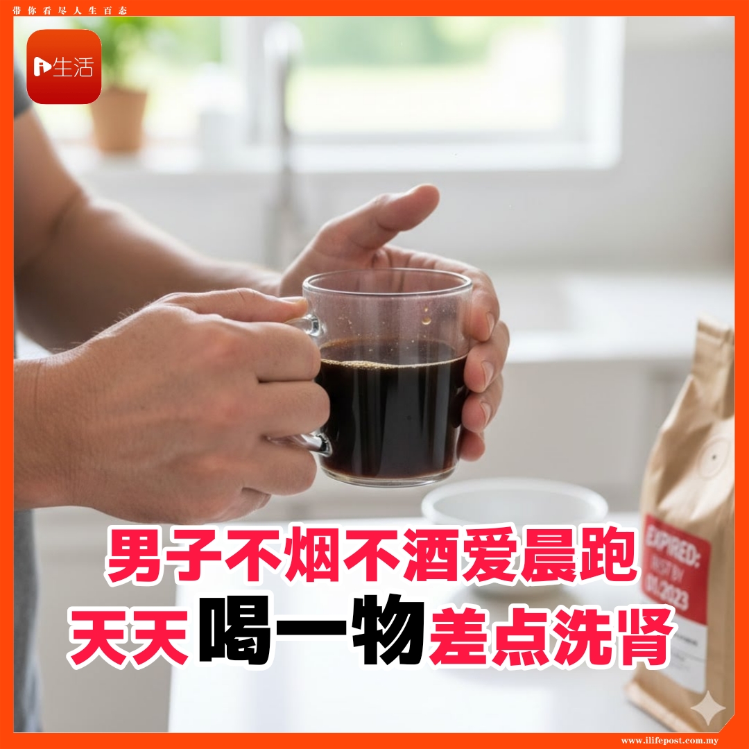 男子不烟不酒爱晨跑       天天喝一物差点洗肾