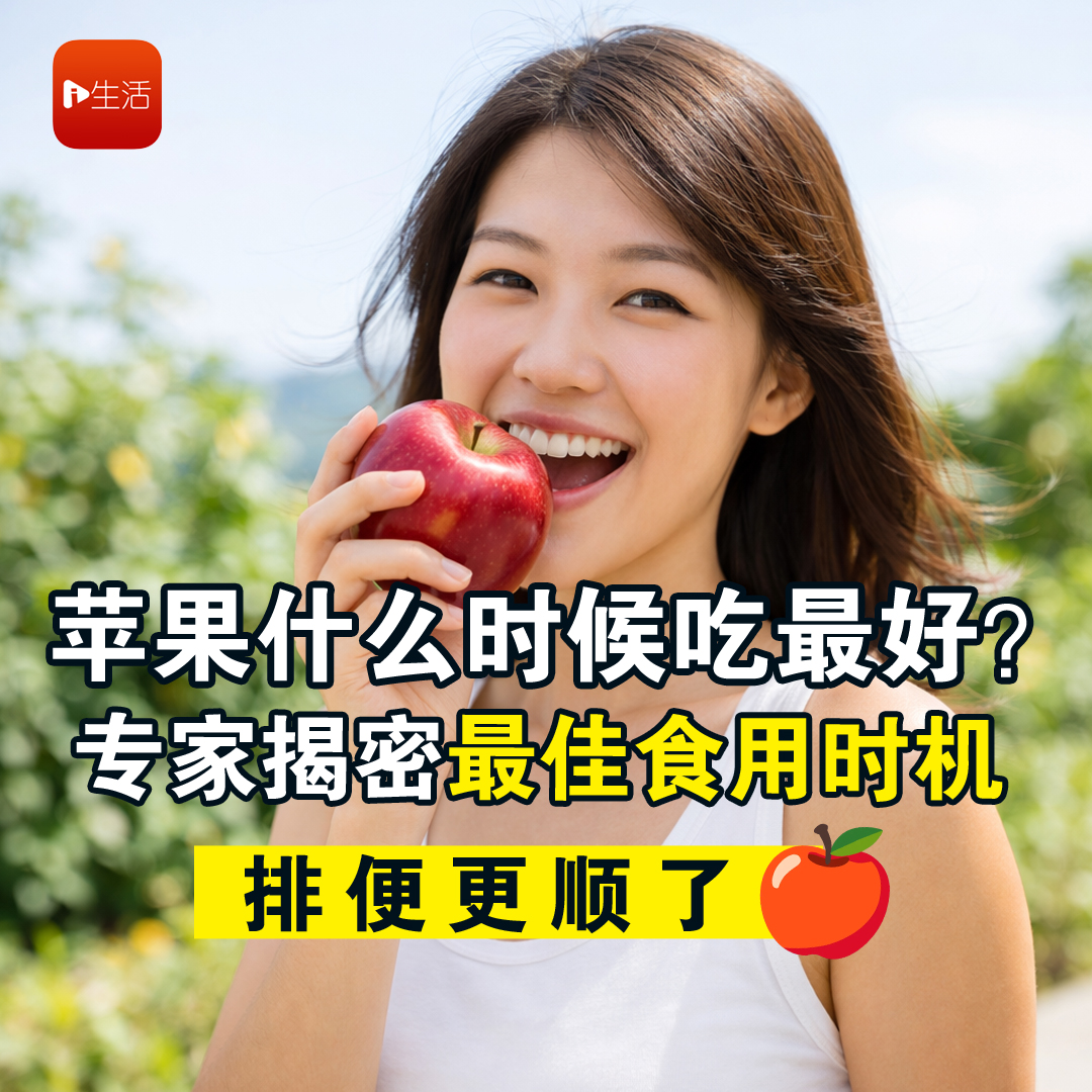 苹果什么时候吃最好？专家揭密“最佳食用时机” 排便更顺了